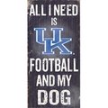 Fan Creations Fan Creations C0640 University Of Kentucky Football And My Dog Sign C0640-Kentucky